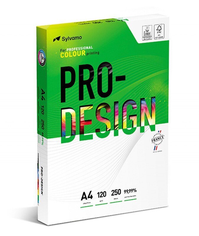 Koopiapaber A4, 120g, 250 lk, Pro-design A++ цена и информация | Kirjatarvikud | hansapost.ee