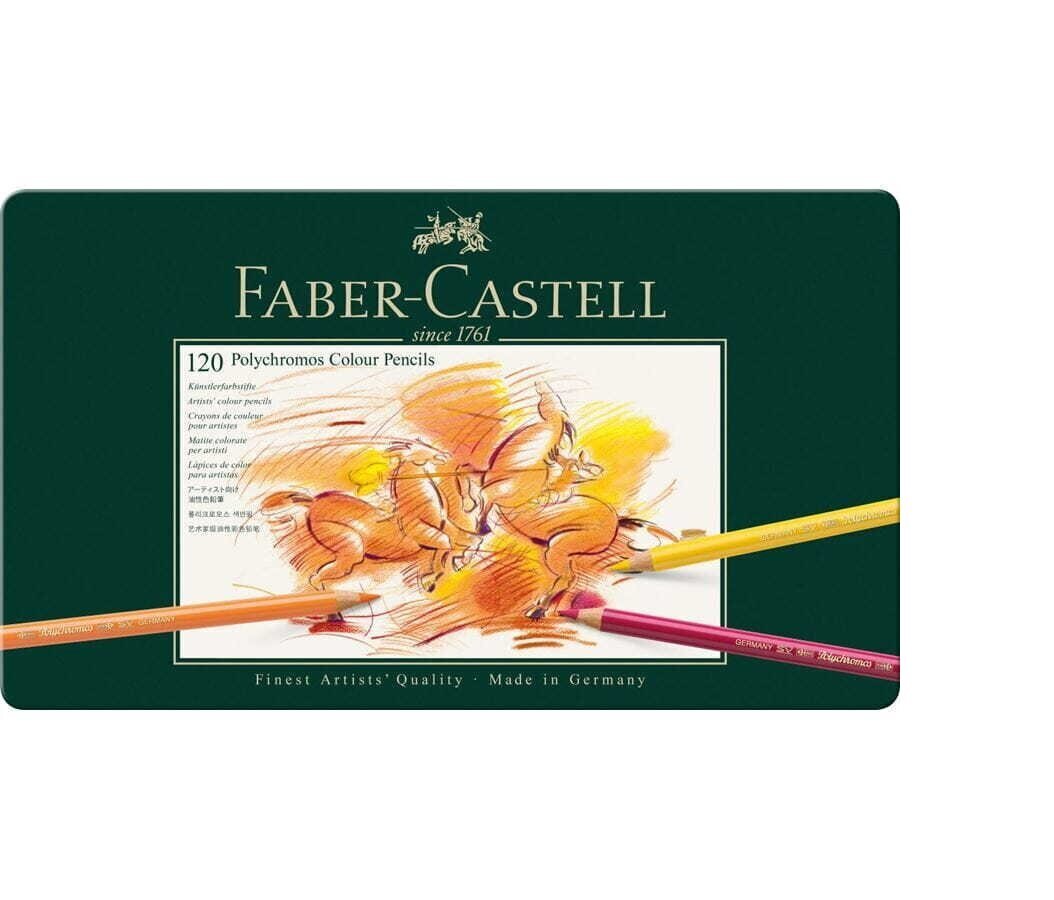 Värvilised pliiatsid Faber-Castell Polychromos Art&Graphic, 120-värvi hind ja info | Kunstitarbed, voolimise tarvikud | hansapost.ee