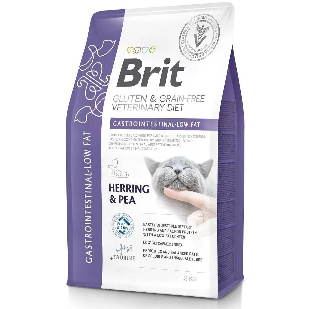 Brit Veterinary Diets Cat seedesüsteemi häiretega kassidele koos heeringa, herneste ja lõhega, 5 kg цена и информация | Kassi kuivtoit ja kassikrõbinad | hansapost.ee