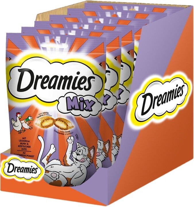 Dreamies Mix kassidele koos pardi ja kanaga, 6x60 g цена и информация | Kasside maiused | hansapost.ee
