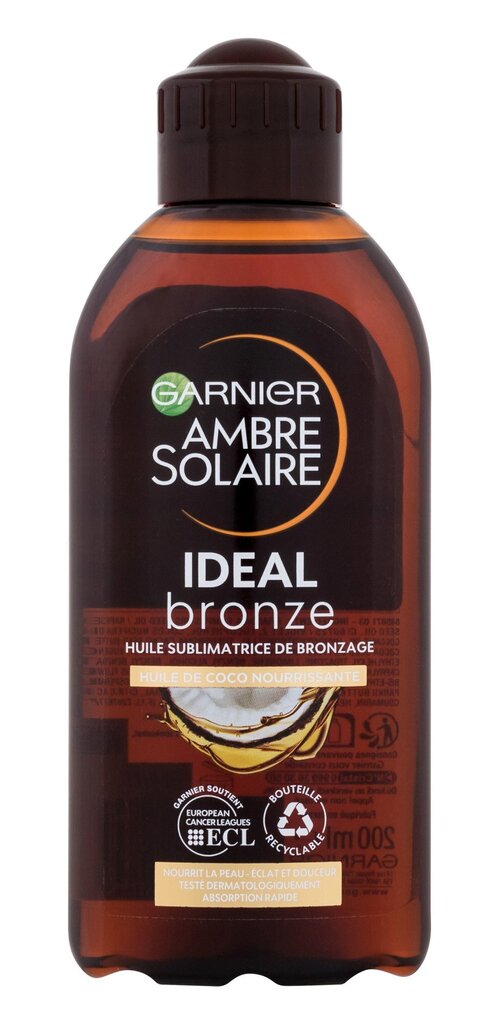 Kehaõli Garnier Ambre Solaire Ideal Bronze Body Oil, 200 ml цена и информация | Kehakreemid, kehaõlid ja losjoonid | hansapost.ee