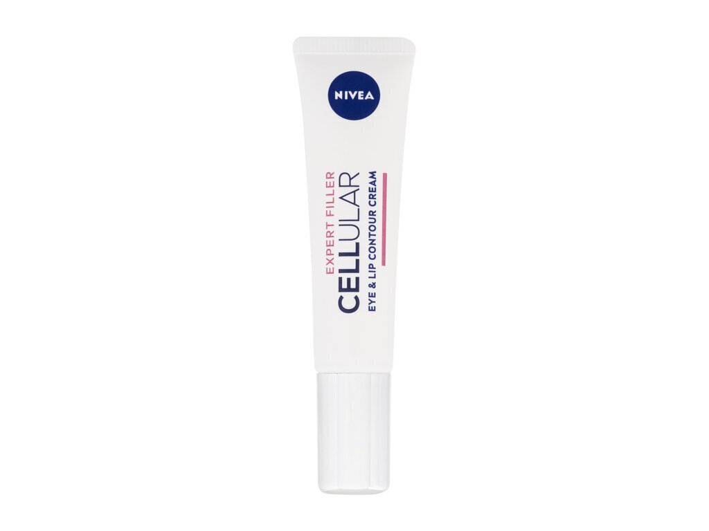 Silma- ja huulekreem Nivea Hyaluron Cellular Expert Filler Eyes &amp; Lips Contour Cream, 15 ml цена и информация | Silmakreemid ja seerumid | hansapost.ee