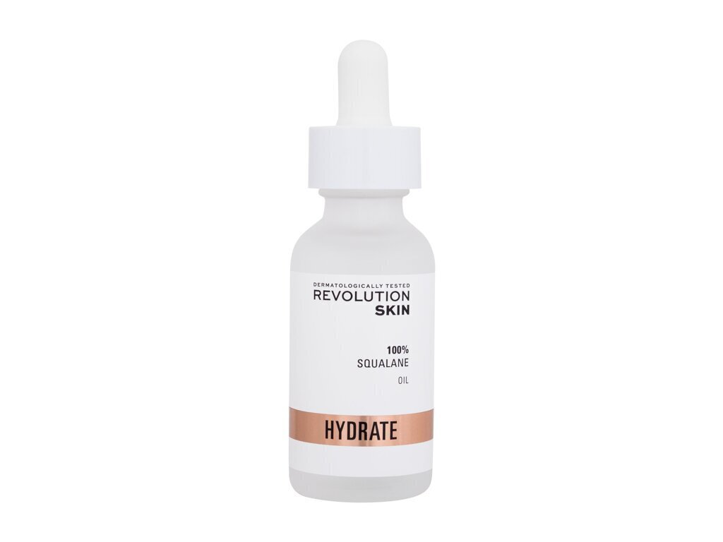 Veido aliejus Revolution Skincare Hydrate 100% skvalaaniõli, 30 ml hind ja info | Näoõlid, ampullid ja seerumid | hansapost.ee