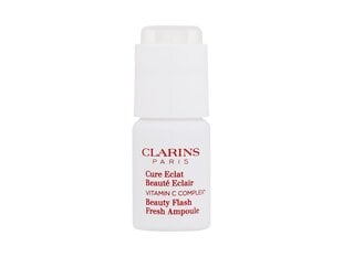 Сыворотка для лица Clarins Beauty Flash Fresh Ampoule, 8 мл цена и информация | Сыворотки для лица, масла | hansapost.ee