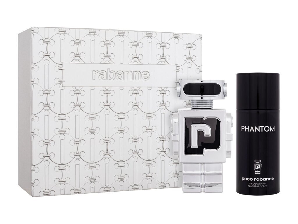 Komplekt Paco Rabanne Phantom meestele: tualettvesi EDT, 100 ml + deodorant, 150 ml hind ja info | Parfüümid meestele | hansapost.ee