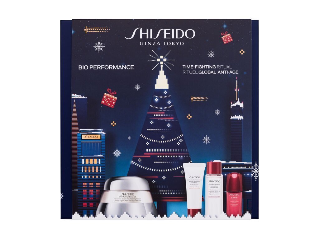Shiseido Benefiance puhkusekomplekt naistele: kortsudevastane silendav kreem, 50 ml + puhastav puhastusvaht, 15 ml + tasakaalustav hoolduskreem, 30 ml + energiat andev aktiveeriv seerum, 10 ml hind ja info | Näokreemid | hansapost.ee