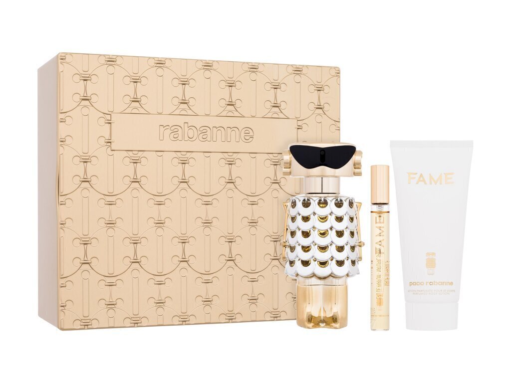 Komplekt Paco Rabanne Fame naistele: eau de parfum EDP 80+10 ml + kehakreem, 100 ml hind ja info | Parfüümid naistele | hansapost.ee