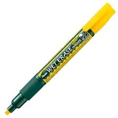 Маркер Liquid chalk markers Pentel Wet Erase, жёлтый, 12 шт. цена и информация | Письменные принадлежности | hansapost.ee