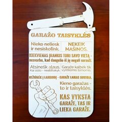 Гравированная деревянная табличка «Правила гаража» цена и информация | Другие оригинальные подарки | hansapost.ee