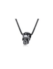 Troli Ожерелье из черной стали для мужчин с черепом цена и информация | Украшения на шею | hansapost.ee