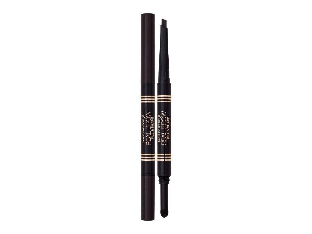 Kulmupliiats Max Factor Real Brow, 005 Black Brown, 0,6 g цена и информация | Kulmupliiatsid, -puudrid ja -värvid | hansapost.ee