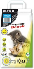 Слипающийся кукурузный наполнитель для кошек Super Benek Corn Cat Ultra, 7л цена и информация | Наполнители для туалета | hansapost.ee