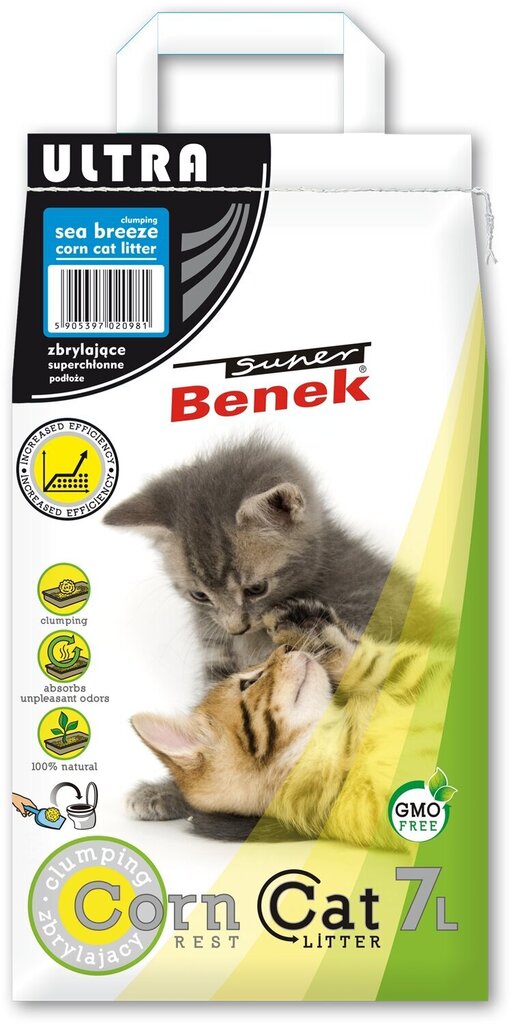 Super Benek Corn Cat Ultra maisist kassiliiv, 7 L цена и информация | Kassiliiv | hansapost.ee