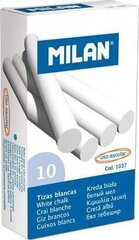 Valge kriit Milan, 10 tk hind ja info | Kunstitarbed, voolimise tarvikud | hansapost.ee