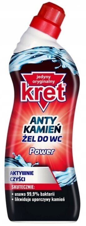 Geel-tualettpuhastusvahend Kret Power, 750g hind ja info | Puhastusvahendid | hansapost.ee