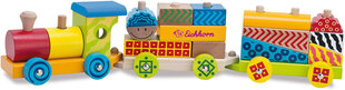 Puidust rong klotsidega Eichhorn hind ja info | Beebide mänguasjad | hansapost.ee