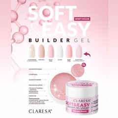 строительный гель claresa soft&easy glam pink 12 г цена и информация | Лаки для ногтей, укрепители для ногтей | hansapost.ee