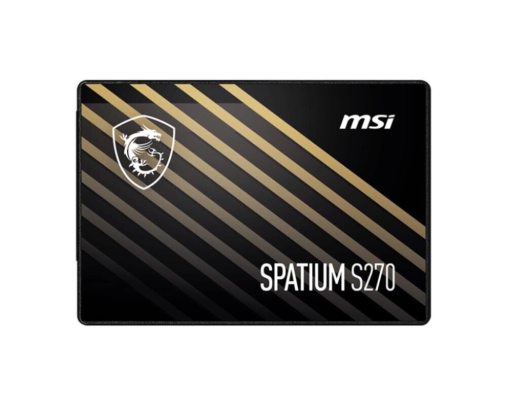 MSI Spatium S270 480GB 2.5" (S78-440E350-P83) цена и информация | Sisemised kõvakettad | hansapost.ee