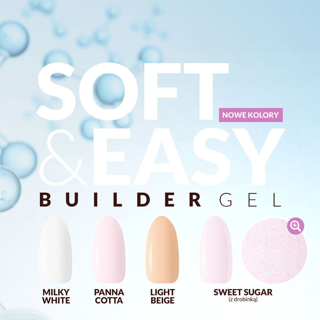 Ehitusgeel Claresa Soft&Easy Builder Gel UV/LED Panna Cotta, 45g цена и информация | Küünelakid ja küünelakieemaldajad | hansapost.ee