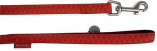 Поводок для собак Zolux Mac Leather, 15 мм/1,2 м, красный цвет цена и информация | Поводки для собак | hansapost.ee