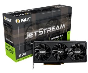 Palit GeForce RTX 4060 Ti JetStream (NE6406T019T1-1061J) hind ja info | Videokaardid | hansapost.ee