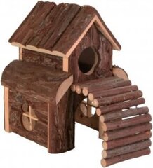 Деревянный домик для грызунов Trixie Finn, 13×20×20 см цена и информация | Клетки и аксессуары для грызунов | hansapost.ee