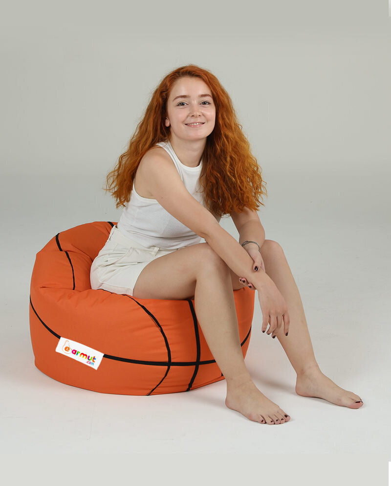 Kott-tool Basketball Kids Pouf, oranž цена и информация | Kott-toolid, tumbad, järid | hansapost.ee