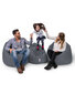 Kott-tool Iyzi 100 Cushion Pouf, hall цена и информация | Kott-toolid, tumbad, järid | hansapost.ee