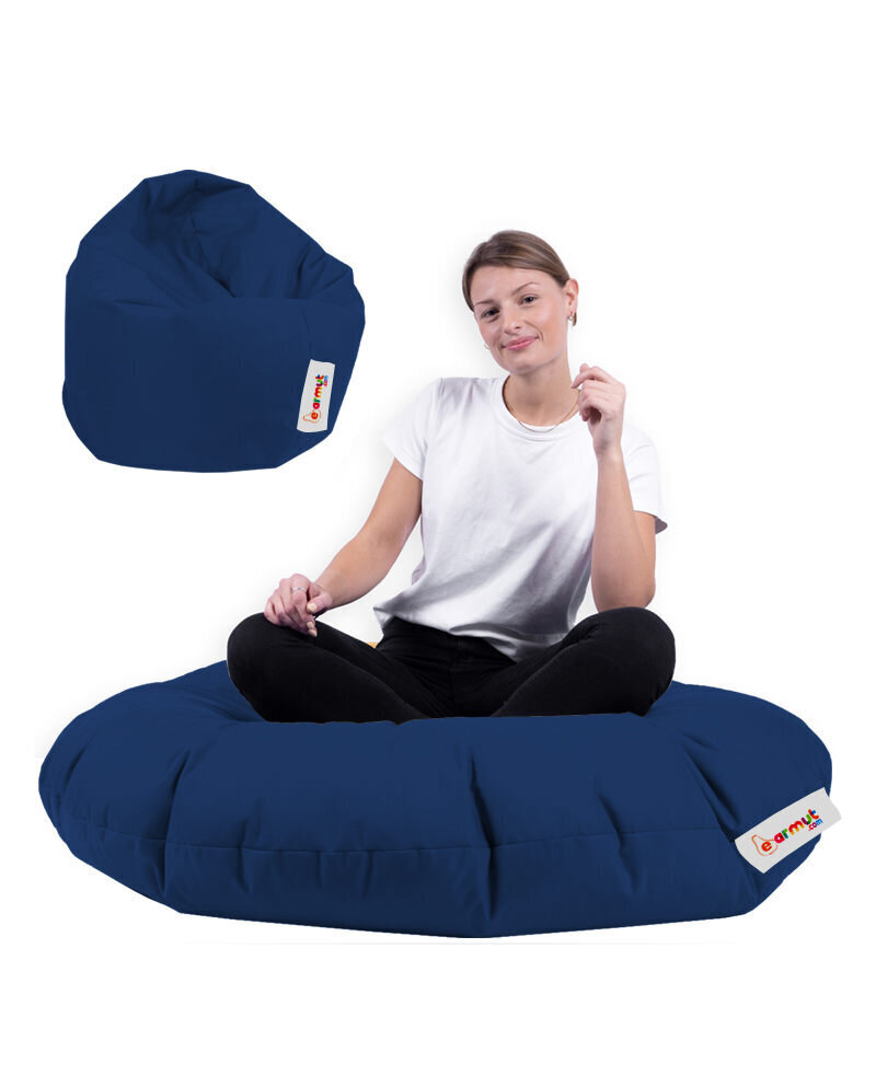 Kott-tool Iyzi 100 Cushion Pouf, sinine hind ja info | Kott-toolid, tumbad, järid | hansapost.ee