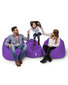 Kott-tool Iyzi 100 Cushion Pouf, lilla hind ja info | Kott-toolid, tumbad, järid | hansapost.ee