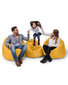Kott-tool Iyzi 100 Cushion Pouf, kollane цена и информация | Kott-toolid, tumbad, järid | hansapost.ee