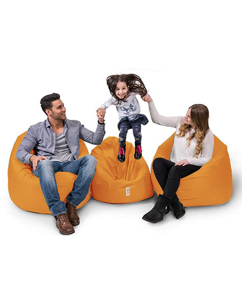 Kott-tool Iyzi 100 Cushion Pouf, oranž hind ja info | Kott-toolid, tumbad, järid | hansapost.ee