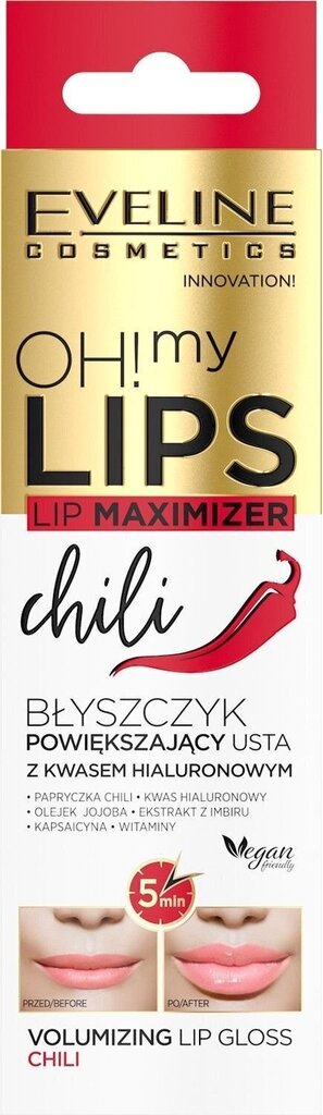 Huuleläige Eveline Oh! My Lip Maximizer Chili, 4.5 ml цена и информация | Huulekosmeetika | hansapost.ee