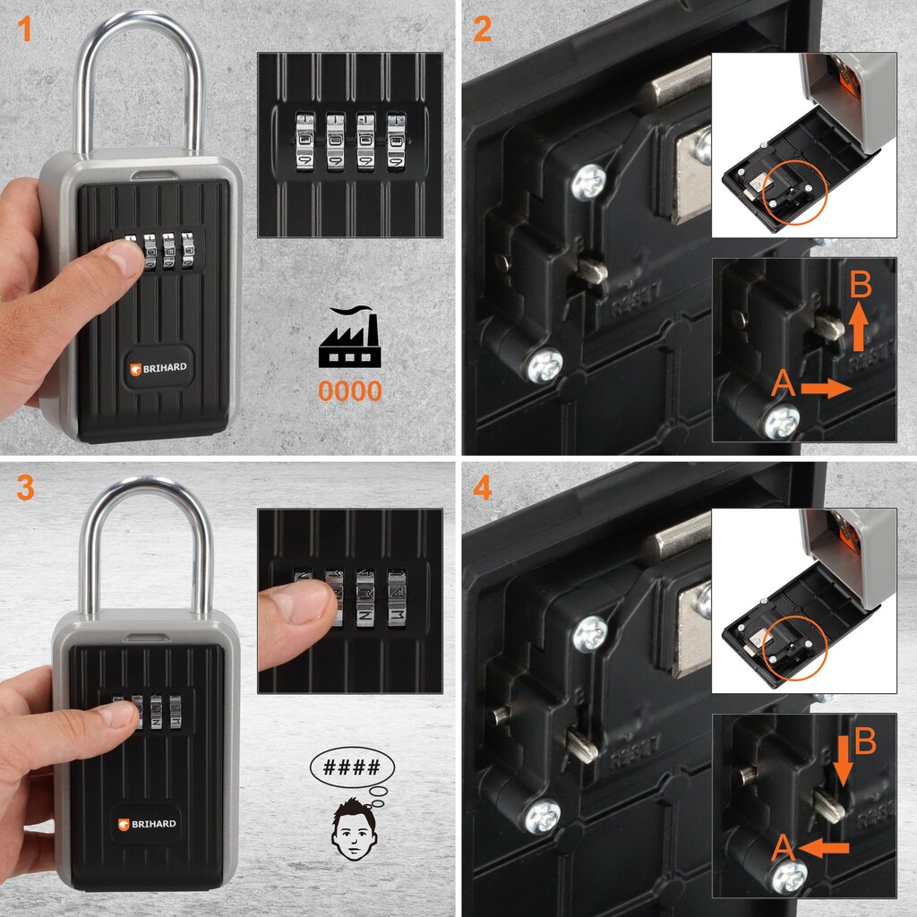 Silmusega võtmete karbis Brihard Key Lock Box All Season цена и информация | Seifid | hansapost.ee