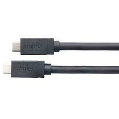 USB-C-kaabel Kramer Electronics 96-021910515 6m Must hind ja info | Mobiiltelefonide kaablid | hansapost.ee