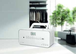 Muse M-28RDW White, Portable radio CD цена и информация | Радиоприемники и будильники | hansapost.ee