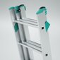 Alumiiniumredel Eurostyl, toestatud, pikendatav, (trepi jaoks) 3-osaline 3x7 astmeline цена и информация | Redelid | hansapost.ee