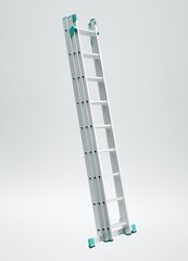 Алюминиевая лестница, 3x7 ступенек цена и информация | Стремянки | hansapost.ee