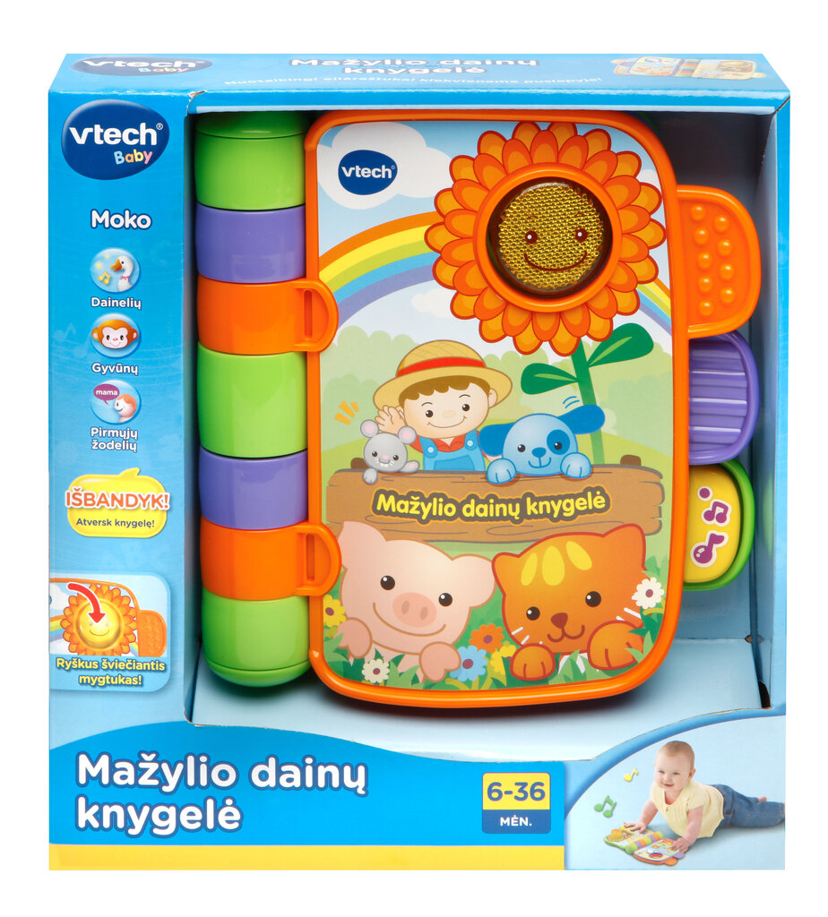 Beebi lauluraamat Vtech, 80-138313 (LT) цена и информация | Beebide mänguasjad | hansapost.ee