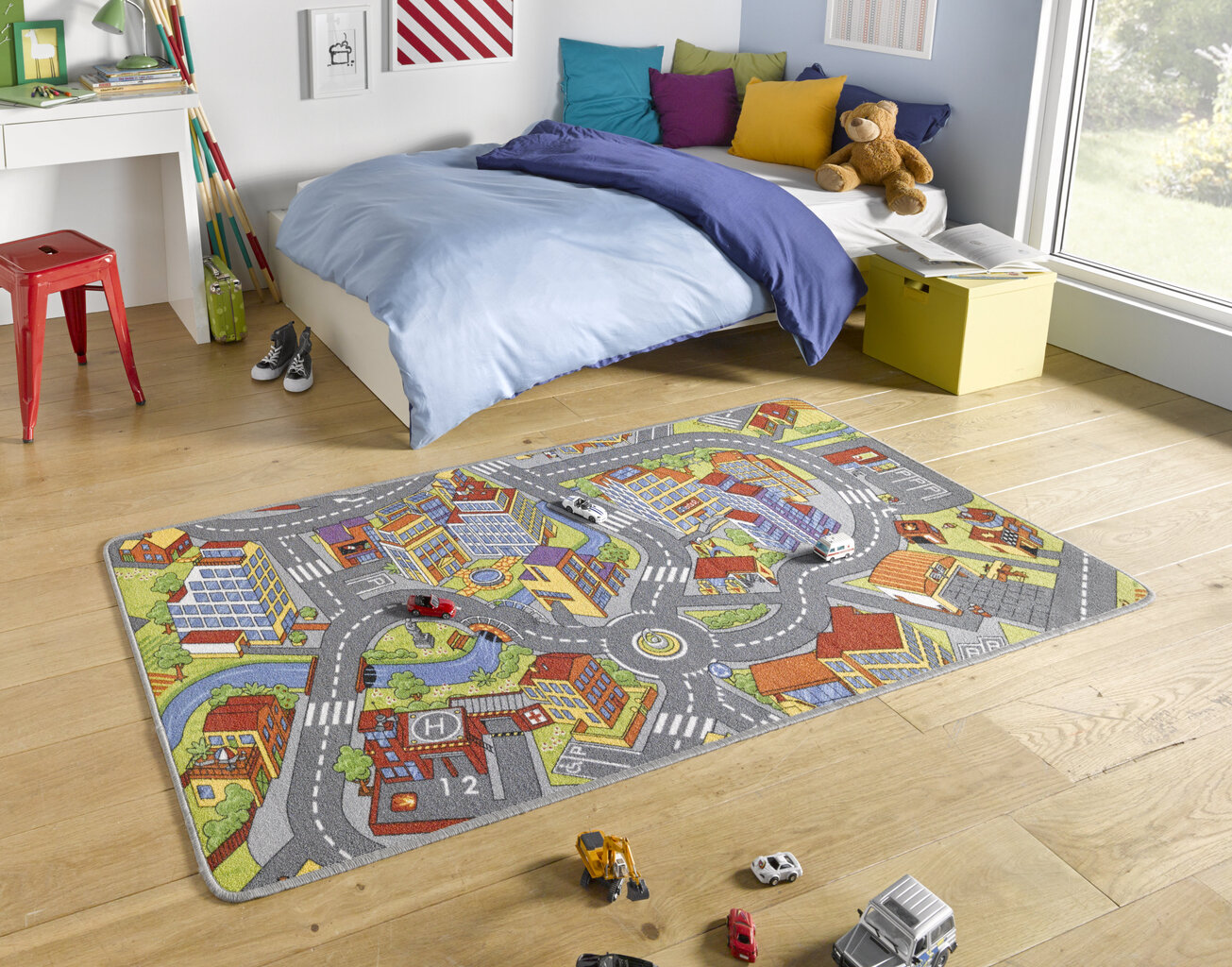 Lastetoa vaip Hanse Home Play Smart City, 160x240 cm, hall цена и информация | Vaibad | hansapost.ee