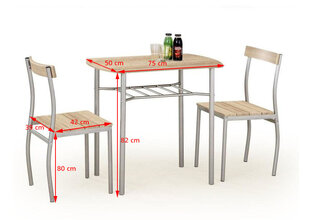 Комплект мебели для столовой Halmar Lance, дубовый цвет цена и информация | Комплекты мебели для столовой | hansapost.ee