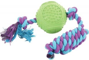 Мяч резиновый с веревкой для собак Zolux, 7,5 см. цена и информация | Игрушки для собак | hansapost.ee
