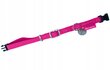 Kaelarihm koertele Zolux Mac Leather, 20 mm, roosa цена и информация | Koerte kaelarihmad ja traksid | hansapost.ee