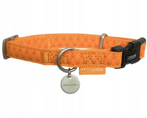 Ошейник для собак Zolux Mac Leather, 20 мм, оранжевый цвет цена и информация | Ошейники, подтяжки для собак | hansapost.ee