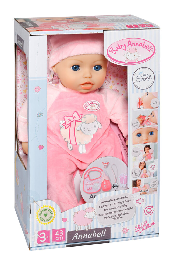 Nukk Baby Annabell Zapf Creation 710241, 43 cm hind ja info | Mänguasjad tüdrukutele | hansapost.ee