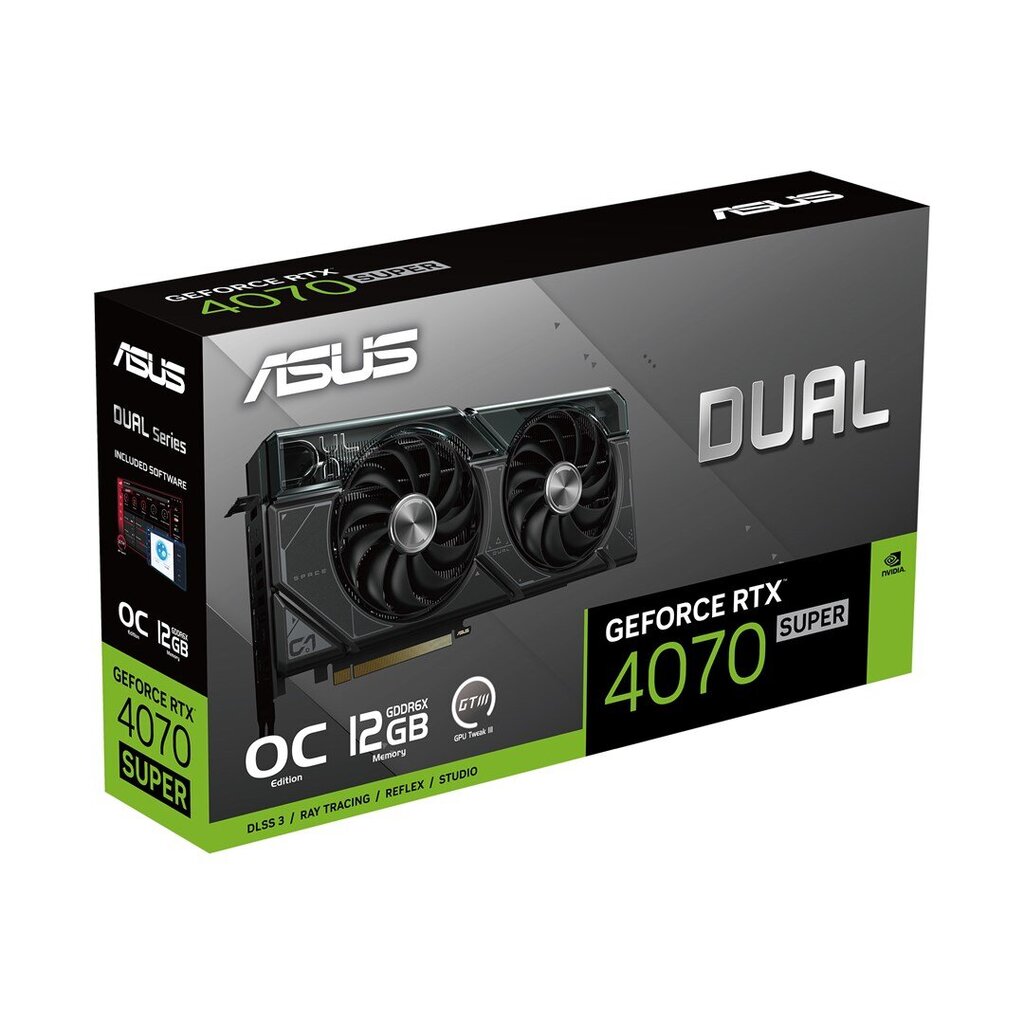 Asus Dual GeForce RTX 4070 Super OC Edition (90YV0K82-M0NA00) hind ja info | Videokaardid | hansapost.ee