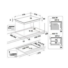 Whirlpool WF S1577 цена и информация | Варочные поверхности | hansapost.ee