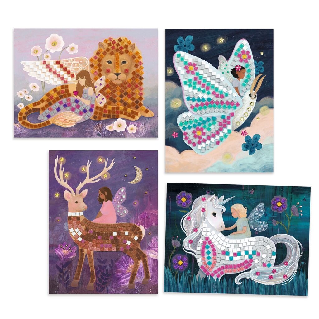 Loominguline komplekt - mosaiik Djeco Enchanted world, DJ09426 цена и информация | Arendavad laste mänguasjad | hansapost.ee