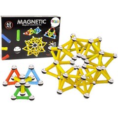 Magnetkonstruktor Import Lean Toys, 62 tk цена и информация | Конструкторы и кубики | hansapost.ee