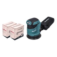 Makita DBO 180 Z aku ekstsentriline lihvmasin 18 V 125 mm + 2x Toolbrothers TURTLE lihvimiskomplekt - ilma akuta. ilma laadijata hind ja info | Lihvmasinad | hansapost.ee